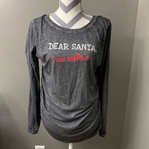 Dear Santa Motherhood Maternity Shirt XL